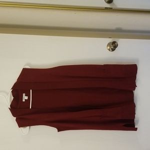 Maroon sweater vest